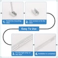 thumbnail image 5 of Uxcell Neon Rope Light Mounting Brackets, 50 Pcs Neon LED Lights Aluminum Install Fixing Clips Accessories for 6x12mm Silicone Neon Signs Flex Strip Lighting DIY, 5 of 6