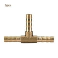 thumbnail image 2 of T Hose Connector,5pcs Brass T 3-Way T Barbed Connector Brass T Barbed Connector Unrivaled Performance, 2 of 8