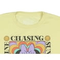 thumbnail image 3 of Disney Girls' Minnie Mouse Chasing Sunshine Cropped Raw-Edge Kids Crewneck Sweatshirt, 3 of 5
