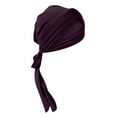 thumbnail image 2 of MSJUHEG Head Scarves for Chemo,Turbans,Hair Scarf,Chemo Headwear,Head Wraps,Eid Al Fitr Forehead Triple Long Tail Headband Can Be Tied Behind Hat Purple One Size, 2 of 3