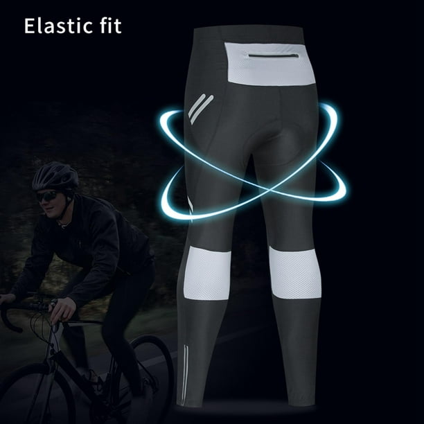 Brisk Bike Mens Cycling Tights Pant Cycle Trouser Riding with Padded  Reflective Strip Summer Night Riding XXXL 