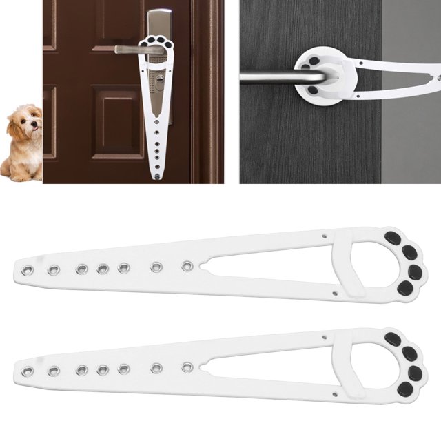 Pestillo Para Mascotas, 2 Uds., Soporte Para Puerta Para Gatos, Soporte Ajustable Para Puerta Para Gatos