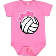 thumbnail image 3 of Inktastic Volleyball with Pink Bow Boys or Girls Baby Bodysuit, 3 of 5