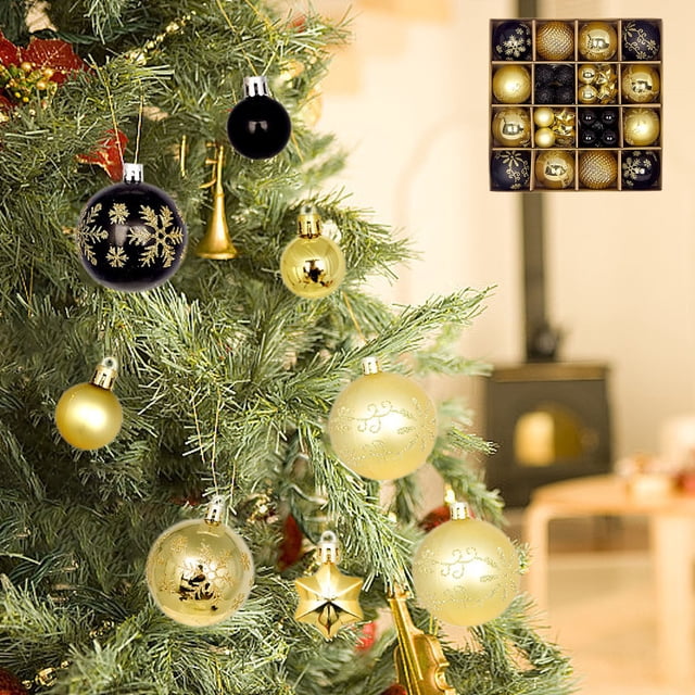 44 Bolas Colgantes Navideñas de Colores: Adornos Navideños para Fiestas y Árboles de Navidad.