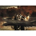 thumbnail image 2 of Homer, Winslow 32x23 Black Ornate Wood Framed with Double Matting Museum Art Print Titled - Waiting For The Start, 2 of 4