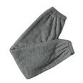 thumbnail image 5 of Fabrcox Flannel Grey Pajama Pants for Women Joggers Loose Solid Color Casual Comfortable Baggy Loose Pj Pants Gray L, 5 of 5