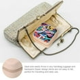 thumbnail image 3 of Autua Abstract Maximalism Travel Jewelry Box Organizer for Necklace, Ring, Earring - Compact Size, Versatile Storage, Zipper Closure Pink, 3 of 5