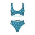thumbnail image 4 of Rocae Sea Turtle for Bikini Set for Women Two Piece Sexy High Swimsuits Split Crossover Bikini Medium, 4 of 9