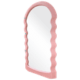 thumbnail image 2 of 24 x 44" Arched Pink Wavy Wood Frame Mirror, 2 of 4