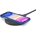 thumbnail image 5 of Compatible with iPhone 11 Case, 6.1-Inch, Matte Translucent PC Back Case with Silicone Bumper Slim Shockproof Protective Phone Case Cover for iPhone 11, Dark Blue, 5 of 10