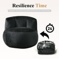 thumbnail image 6 of 『Home Decoration』Yalmila Ultra Soft Bean Bag Chair for Kids and Adults includes pocket,Zipper Comfy Chair(2.5ft,Black)!Note SMALL sizes!, 6 of 11