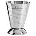 thumbnail image 1 of Vaso Jigger De Acero Inoxidable De Varios Niveles De Franmara, 1 of 1