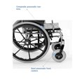 thumbnail image 4 of Bariatric Wheelchair - Heavy Duty with Desk Length Arms & Swingaway Footrests - 350lb Capacity - Invacare Tracer IV - Size 22 x 18, 4 of 4