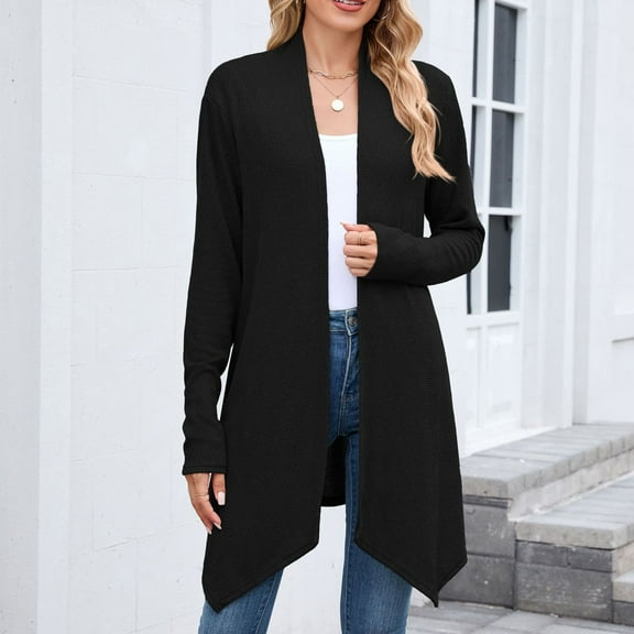 Neewe Cardigan Sweaters for Women Trendy Fall Fashion 2025 Long Sleeve Chunky Knit Cardigans Winter Clothing Outfits