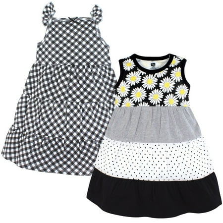 

Hudson Baby Girl Cotton Dresses Black Daisy 4 Toddler