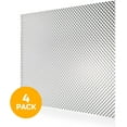 thumbnail image 4 of KastLite Clear Acrylic Prismatic Lighting Panel - Heavy Duty | 21.875" x 45.875" | .125" Thick | Fluorescent Lighting for Overhead Fixtures | 4 Pack, 4 of 8