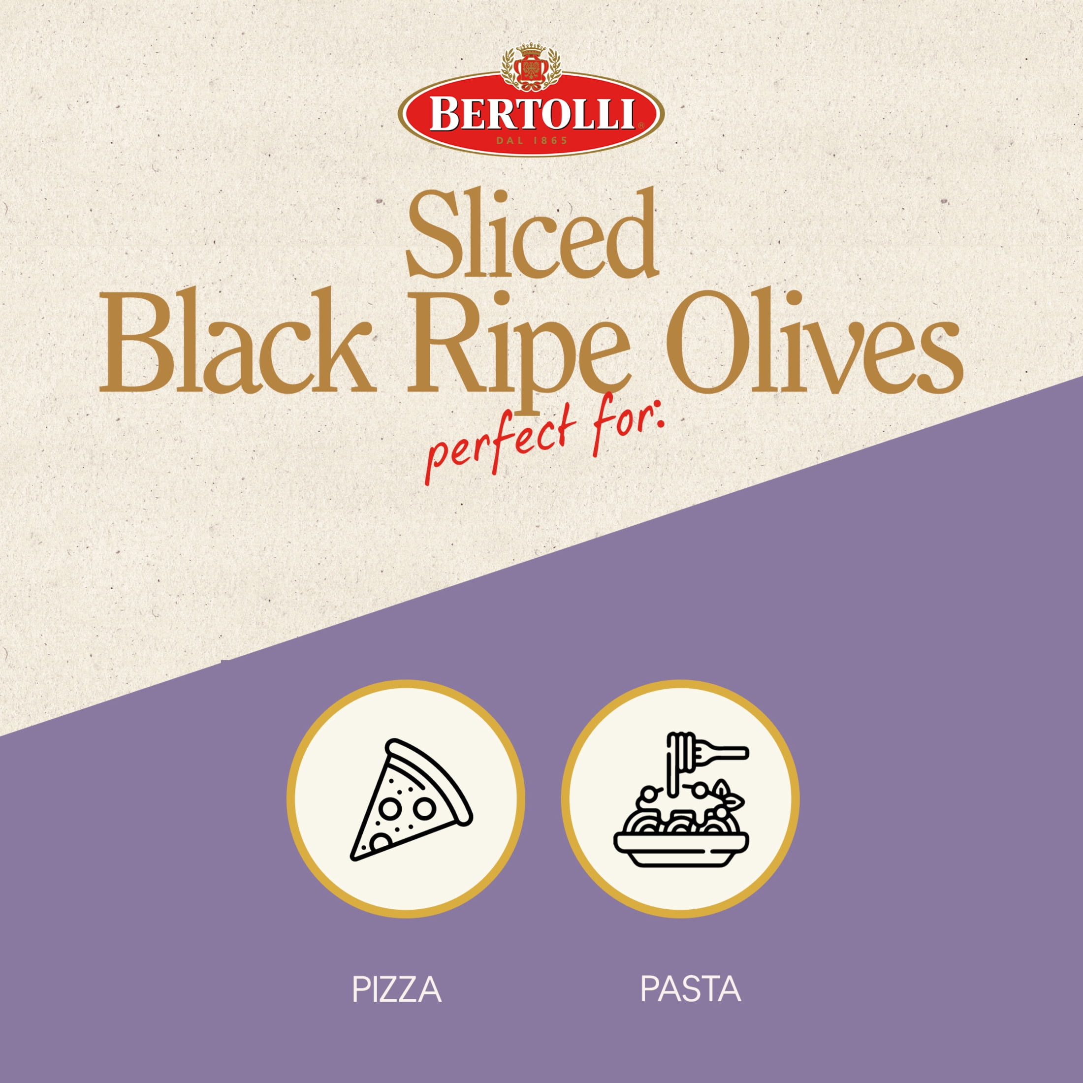 Bertolli Sliced Black Olives 3 oz