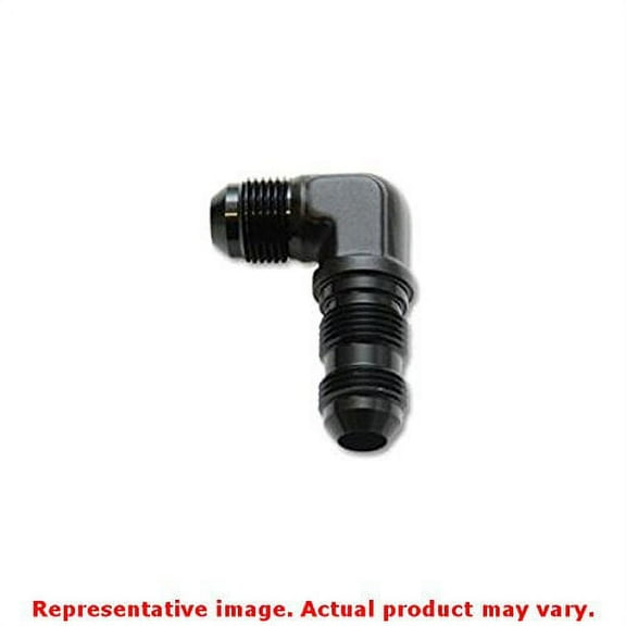 Vibrant Performance 10610 VIB10610 -6AN BULKHEAD ADAPTER 90 DEGREE ELBOW FITTING - ANODIZED BLACK ONLY