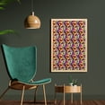 thumbnail image 2 of Acorn Wall Art with Frame, Oak Leaves with Acorns Colorful Abstract Autumn Forest Pattern Foliage Silhouette, Printed Fabric Poster for Bathroom Living Room Dorms, 23" x 35", Multicolor, by Ambesonne, 2 of 2