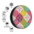 thumbnail image 5 of XMXY Colorful Mexican Talavera Plaid Spare Tire Cover, Universal Waterproof Cover for Jeep RV Tire Wheel Protection, 16 inch, 5 of 8