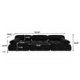 thumbnail image 4 of bokifol 104"Modular Sectional Sofa for Living Room,Cloud Couch 3-Seat Sofa for Apartment,Office,Bedroom,Black, 4 of 8