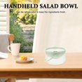 thumbnail image 4 of Grand Récipient de Stockage de Salade en Plastique Portable avec Poignée pour Réfrigérateur Bol à Salade avec Couvercle Réutilisable pour Préparation de Salade, 4 of 8