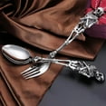 thumbnail image 3 of Skeleton Head Knife Fork Spoon Tableware Kitchen Dinnerware Set Use for Home, Kitchen or Restaurant or Gift for friend, 3 of 9