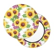thumbnail image 2 of Bingfone Sunflowers Padded Round Bar Stool Cover Cushion with Elastic Fabric Round Chair Seat - Sunflowers, 2 of 7
