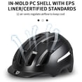 thumbnail image 4 of Casco bicicleta Casco de bicicleta de montaña con visera solar Ultraligero MTB ajustable Ciclismo Ca, 4 of 7