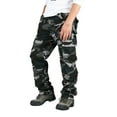 thumbnail image 3 of MSJUHEG Mens Pants Work Pants For Men Men Camouflage Outdoor Pants Multiple Pockets Overalls Large Size Trousers Cargo Pants For Men Navy L, 3 of 9