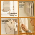 thumbnail image 5 of Space-Saving Hanging Garment Bag: Self-Compression Zipper for Easy Storage! Clothes bag, 5 of 9