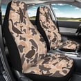 thumbnail image 4 of XYZCANDO Durable 2-Piece Front Car Seat Covers with Brown Duck Camo Pattern - Breathable Waterproof Protection For SUV Trucks, 4 of 10