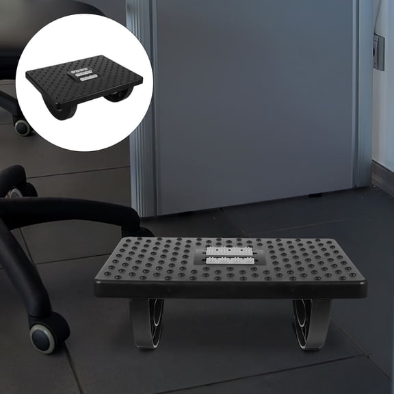 FOMIYES  Step Stool under Desk Foot Rest for Office Versatile Footrest Work Child Black