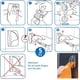 thumbnail image 4 of Innovadores colgadores de toallas autoadhesivos, soportes de pared de acero inoxidable para una fácil instalación, hueco en forma de triángulo que garantiza una sujeción segura (juego de 3), 4 of 5