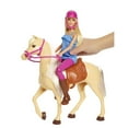 thumbnail image 5 of Barbie Doll & Horse Set with Blonde Doll in Riding Outfit, Light Brown Horse, Saddle, Bridle & Reins, 5 of 7