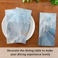 thumbnail image 5 of GZHJMY Cloth Napkin Gorgeous Blue Marble Kitchen Dining Table Decor for Family Gathering Dinner Napkin Cool Party Favors 1 Pack 20" × 20", 5 of 6