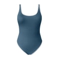 thumbnail image 4 of uikmnh Women's U Neck Wrap Tie Solid Color One Piece Swimsuit, High Waisted Bathing Suit Size:L, 4 of 5
