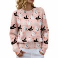 thumbnail image 5 of Halloween Sweaters for Women Fashion Graphic Print Long Sleeve Knit Pullover Tops Everyday Casual Look, 5 of 6
