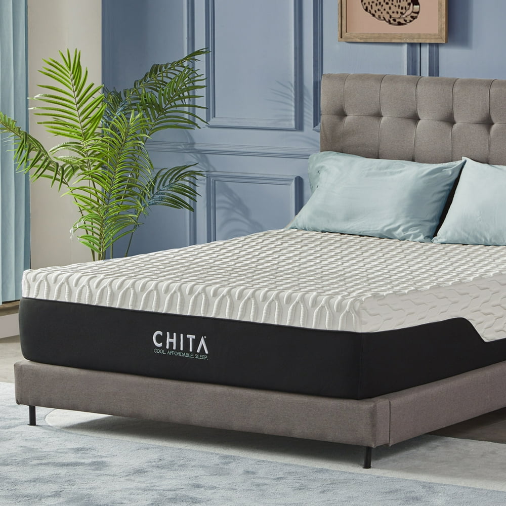 CHITA 11" Cool Gel Memory Foam Mattress in a box with Cooling Cover