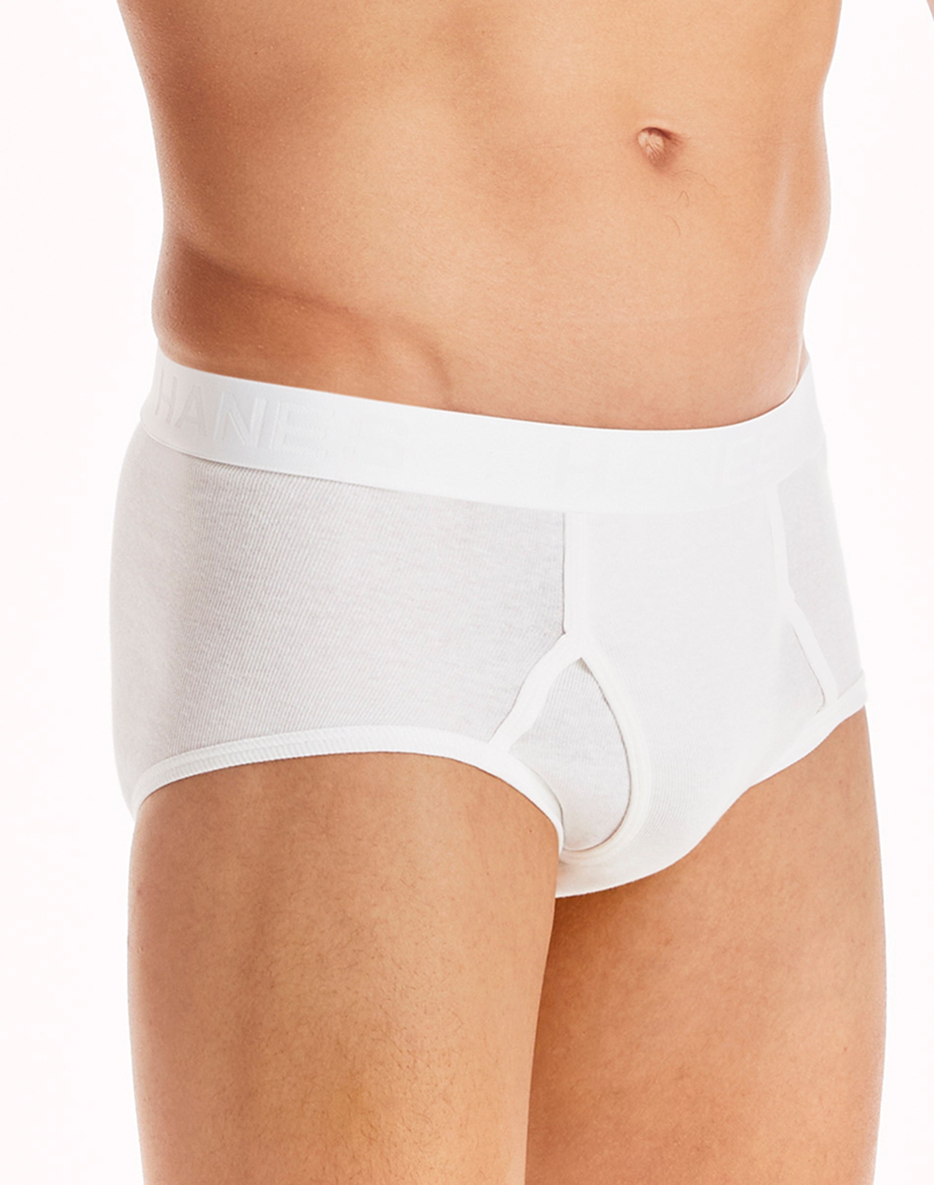 Hanes Men's Tagless No Ride Up Briefs,White (XX-Large, White) at   Men's Clothing store