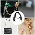 thumbnail image 4 of Unique Bargains 1 Pc Flower Pattern Light Gold Tone Hook Handbag Strap for Dating Black Nylon PU, 4 of 4
