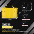 thumbnail image 2 of AKDSteel Heavy Duty Wheel Dolly Set, 4000lbs Capacity With 360° Swivel Casters And Anti-Slip Design, 2 of 7
