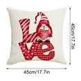 thumbnail image 3 of TUWABEII Regalos de San Valentín Funda de almohada con estampado de San Valentín Funda de cojín de lino para sofá Decoración del hogar Funda de cojín Funda de almohada familiar Regalos para mujeres, 3 of 5