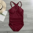 thumbnail image 3 of Gibobby Trajes de Baño para Mujer Traje de baño para mujer Traje de baño de 1 pieza para mujer Traje de baño sexy con correa grande para la playa(Rojo,G), 3 of 4