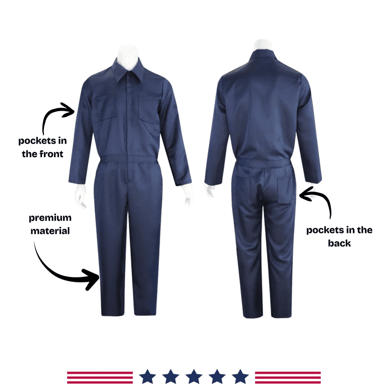 Festive Find Store Michael Myers Adult Halloween Jumpsuit Costume with Mask and Knife