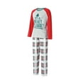 thumbnail image 4 of Diconna Christmas Family Pajamas Set Letter Print TopsTrousers Romper, 4 of 9