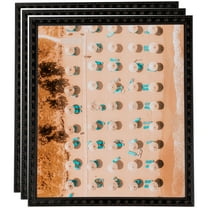 ArtToFrames 11" x 17" Dark Brown Picture Frame, 11x17 inch Brown Wood Poster Frame (WOM-4757), 3 Pack