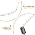 thumbnail image 3 of Niceauty 2pcs Braiding Hair Clips Silver Alloy Hair Jewelry for Women Graduation Day, 3 of 8