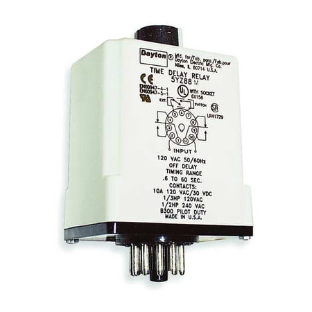 Dayton Single Function Time Delay Relay  11Pins 1EGC2 price history on PriceWatchPro