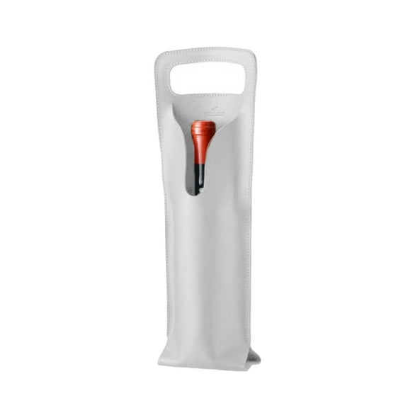 URTERYSER Leather Wine Bag Wine Bag Wine Carriers Bag Beer Bottle for Wine Tastings Party Wedding White